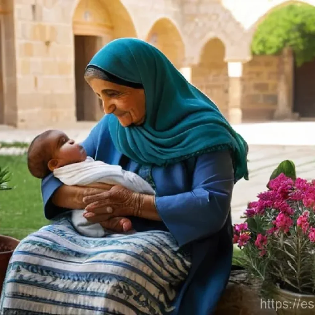 팔레스타인에서의 여성 인권 문제 - **Prompt 1: Enduring Spirit of a Palestinian Grandmother**
    "A serene and resilient elderly Pales...