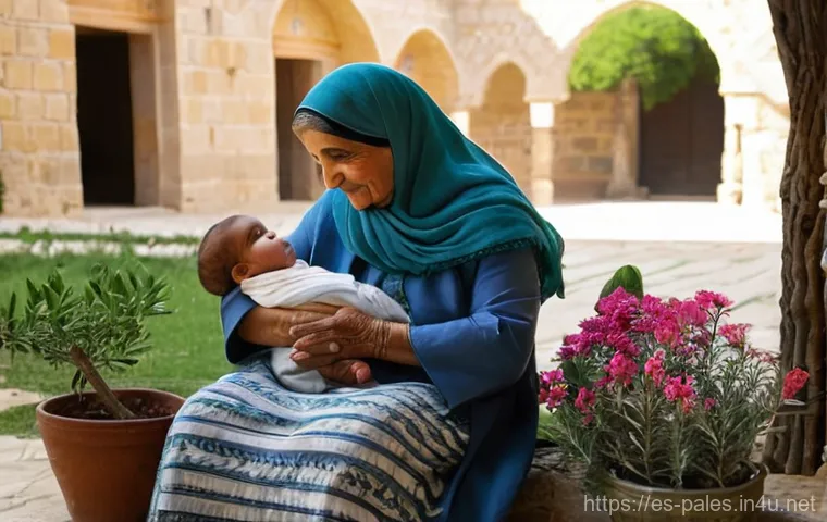 팔레스타인에서의 여성 인권 문제 - **Prompt 1: Enduring Spirit of a Palestinian Grandmother**
    "A serene and resilient elderly Pales...